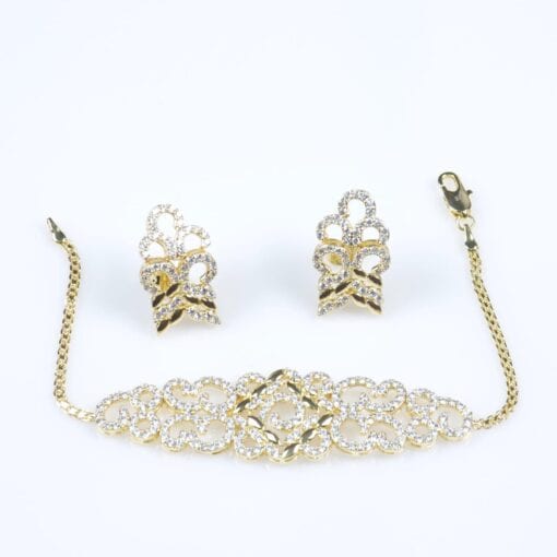 Premium plaqué Or Parure SN23022G120 – Image 3