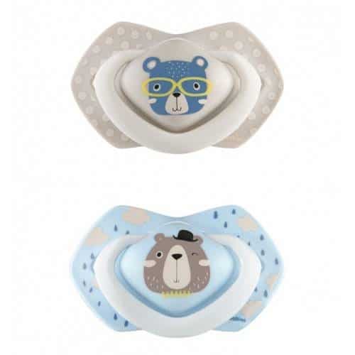 canpol babies 2 sucette universelle 18M+ bonjour paris bleu