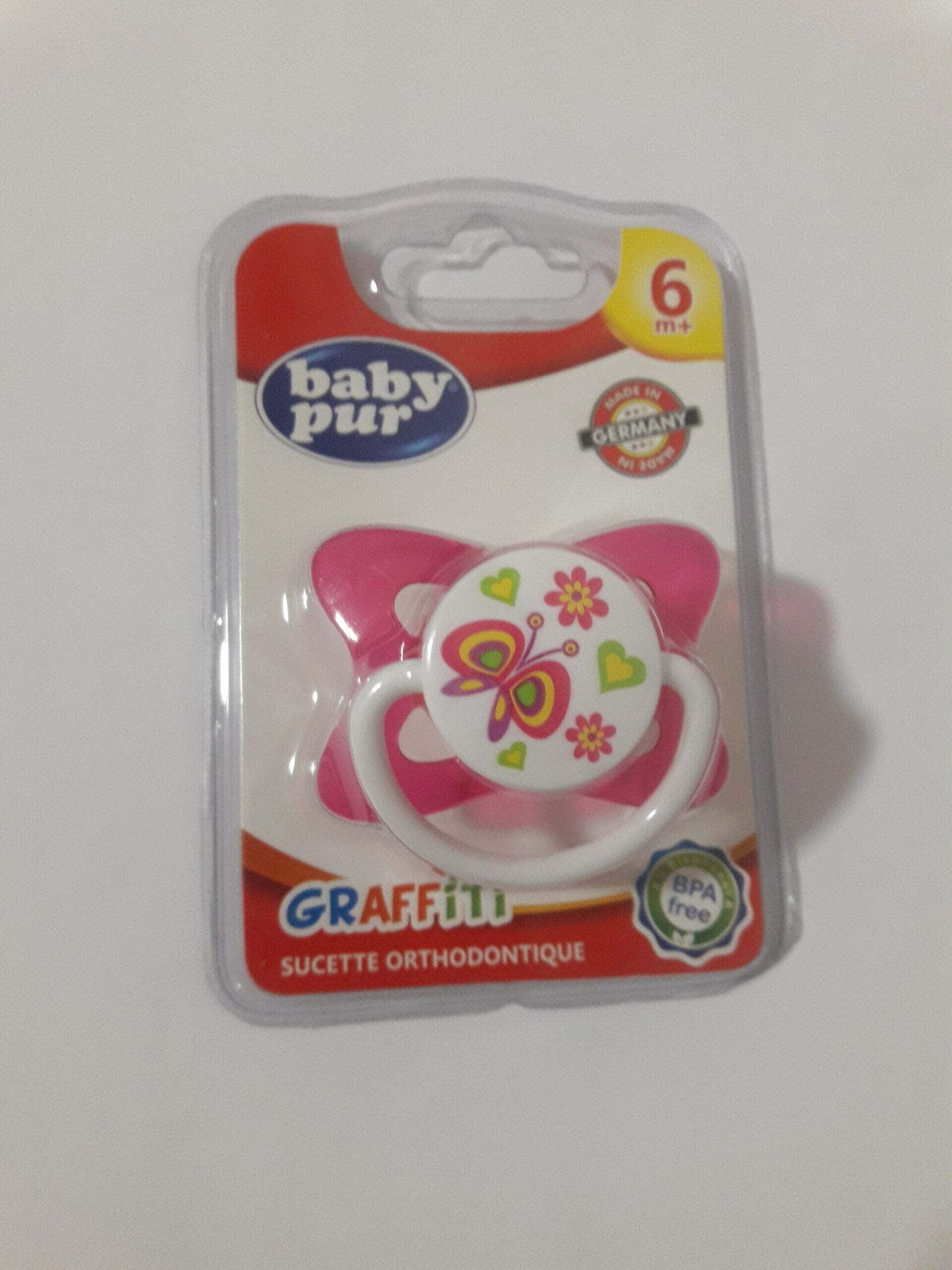 BABY PUR SUCETTE GRAFFITI 6M+