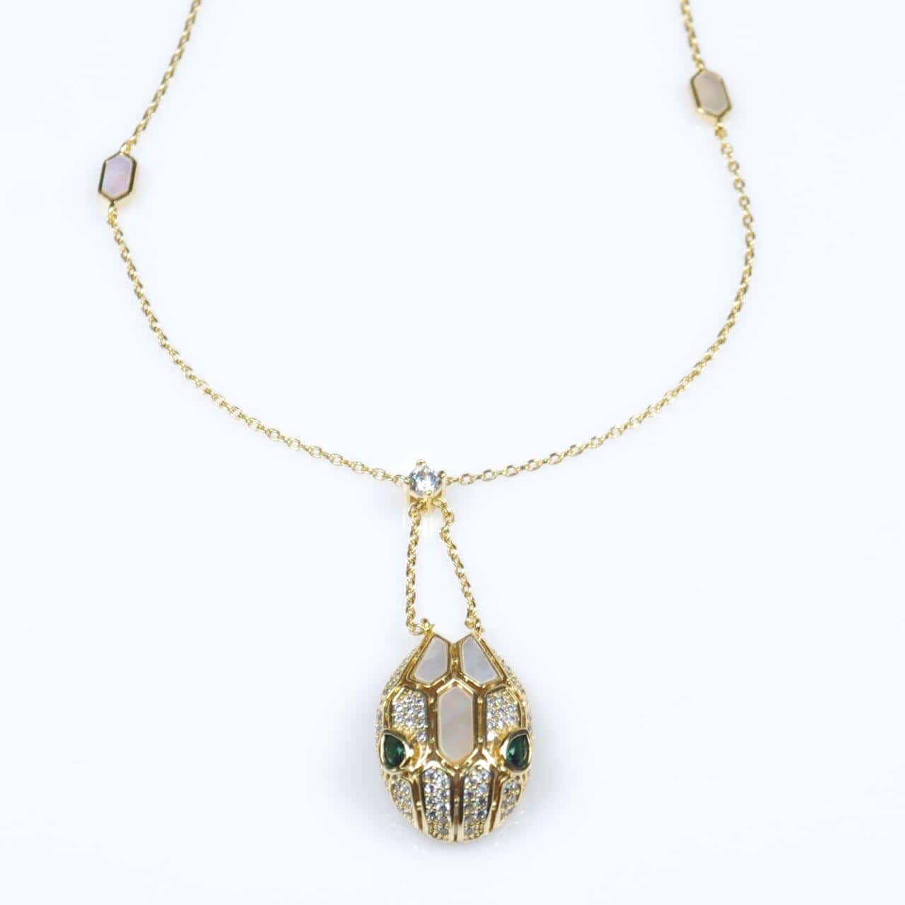 Premium plaqué Or Collier Serpent SN16260G40 – Image 2