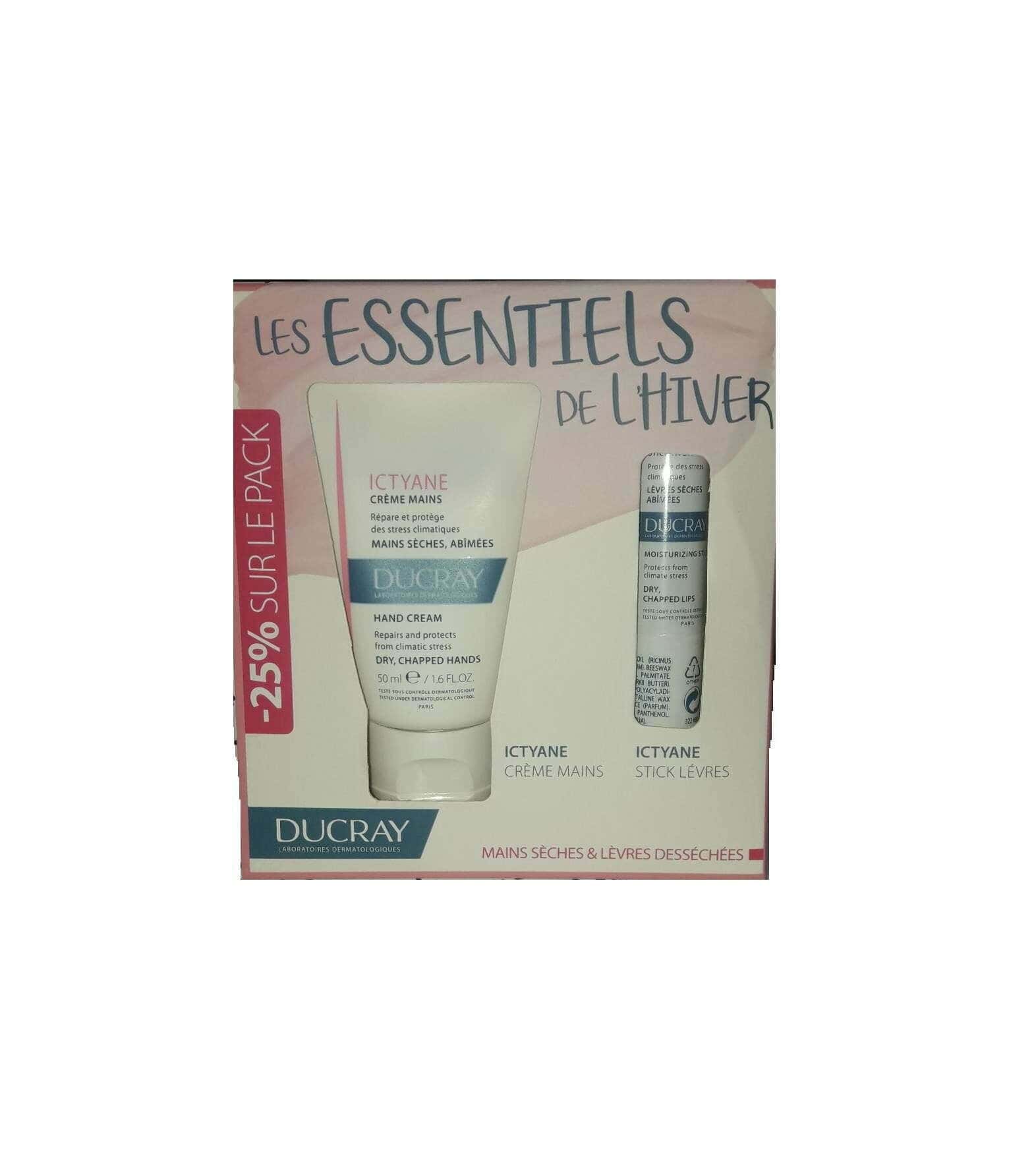 Ducray pack les essentiels de l'hiver mains et lèvres