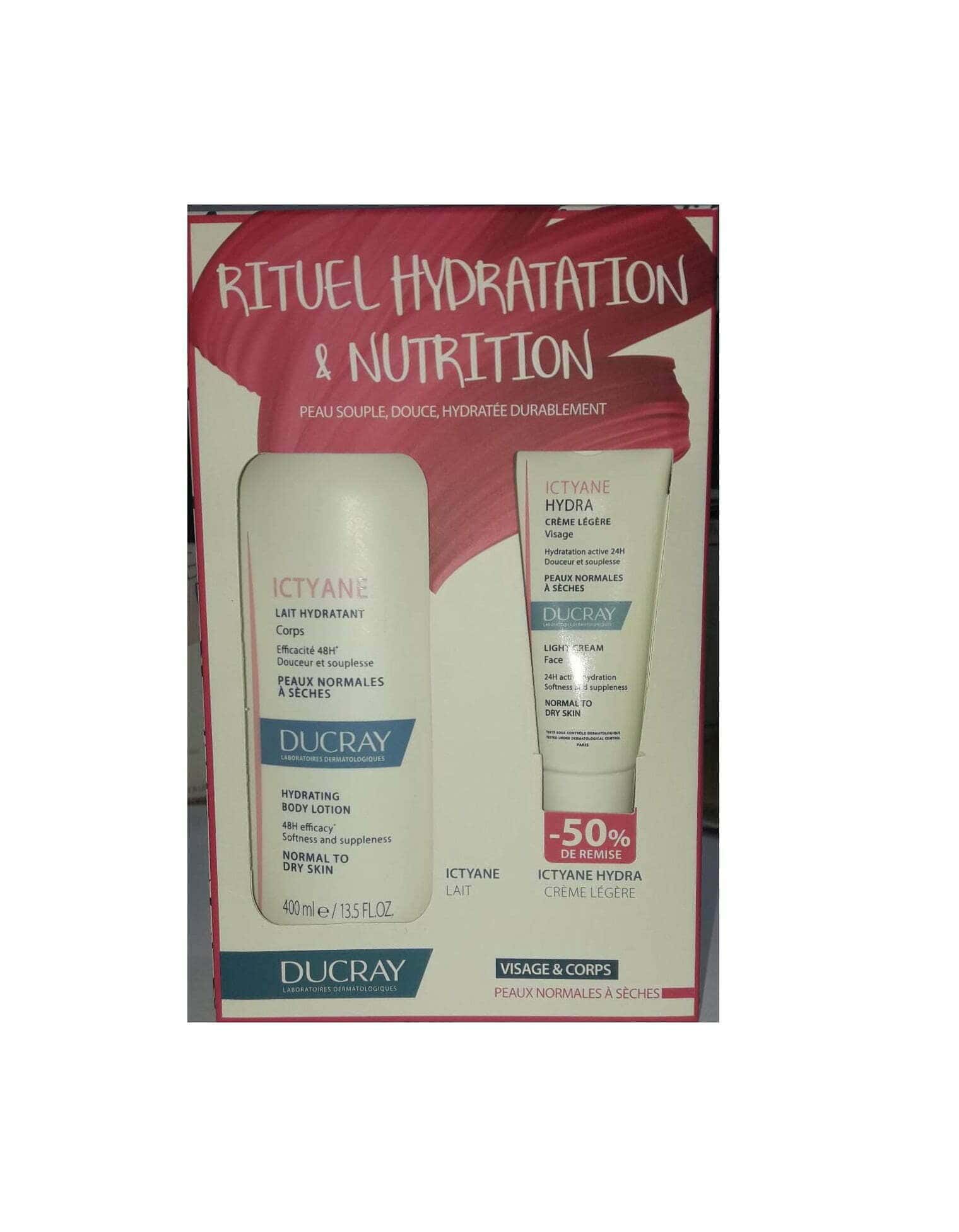 Ducray pack rituel hydratation et nutrition visage et corps – Image 2