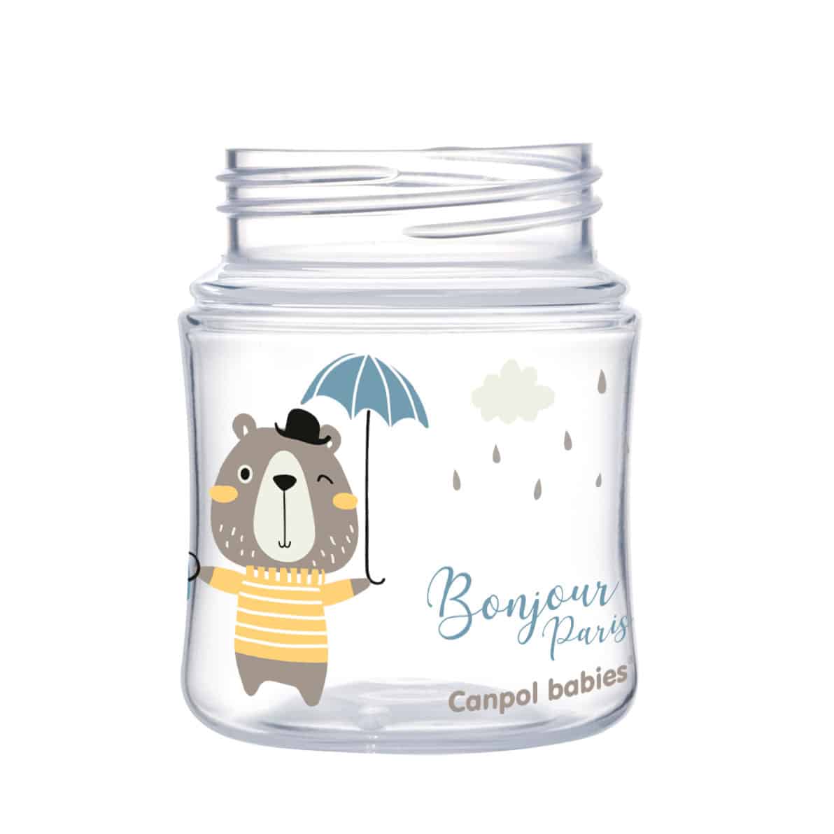 canpol babies biberon anti colique col large rose bonjour paris 120 ml – Image 5