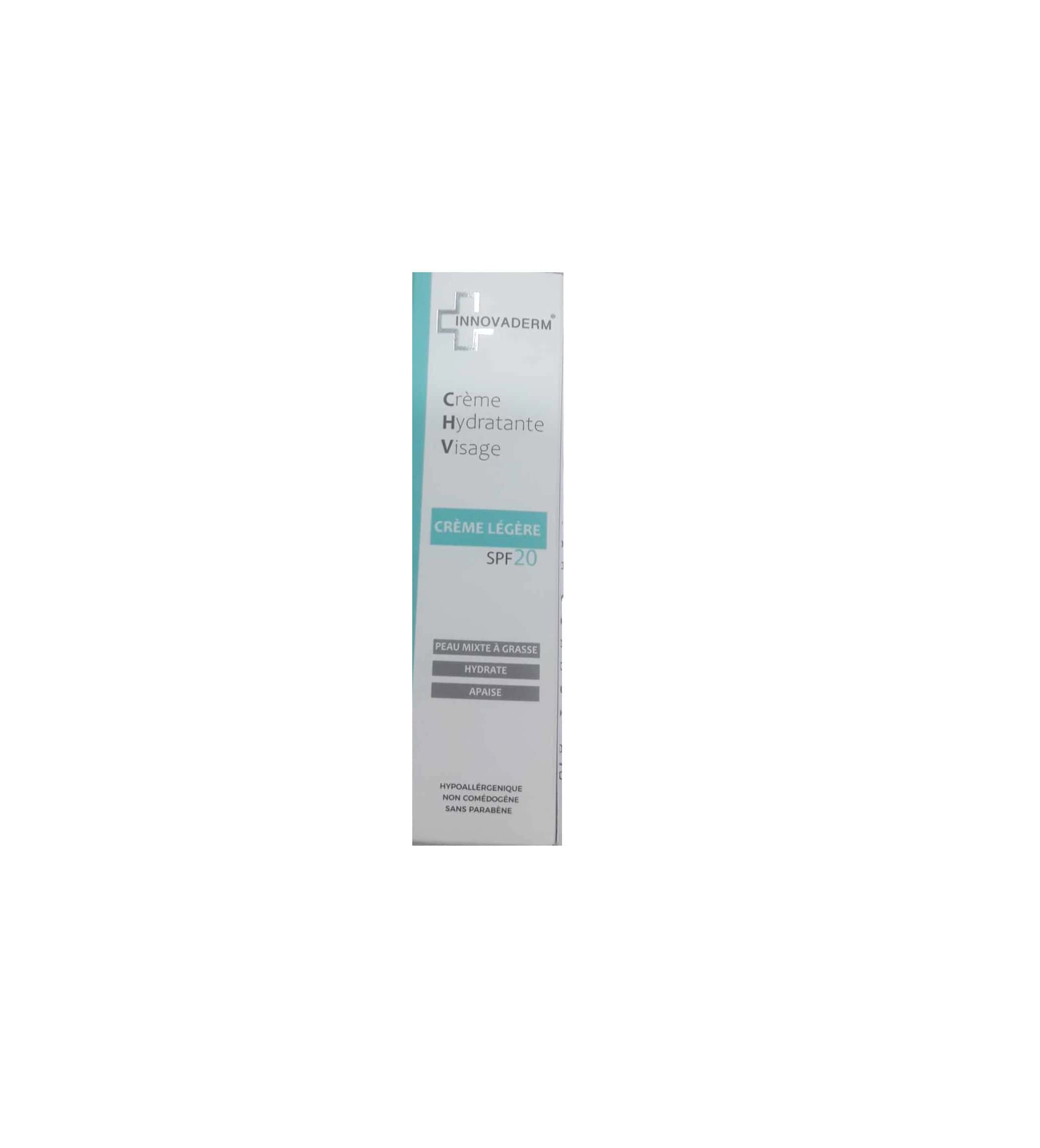 INNOVADERM creme legere acide hyaluronique peau mixte a grasse spf20 50ml