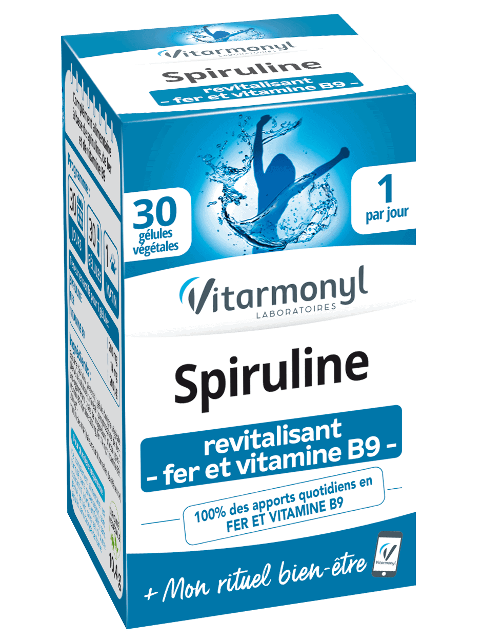 Vitarmonyl Spiruline - Fer - Vitamine B9