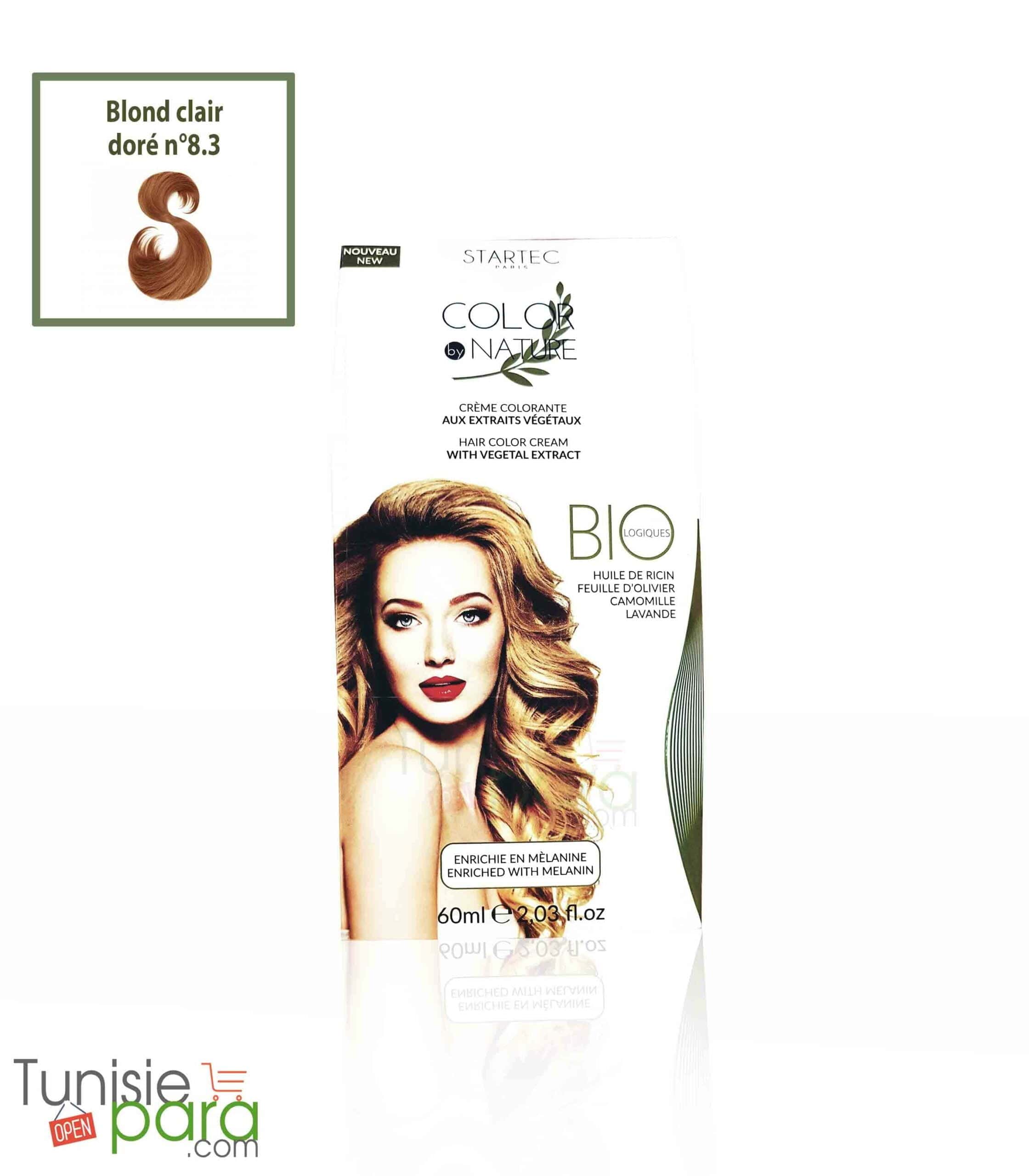 Startec coloration blond clair doré n° 8.3