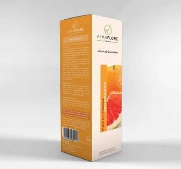 ALMAFLORE Huile de massage amaincissante anti cellulite 50ML