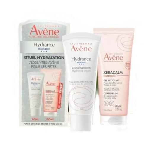 AVENE pack hydrance UV riche + xeracalm gel 100ml gratuit – Image 2