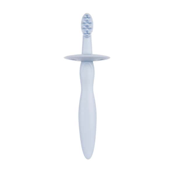 CANPOL brosse a dent en silicone avec anneau de dentition bleu