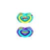 CANPOL sucette universelle neon love bleu 0-6m