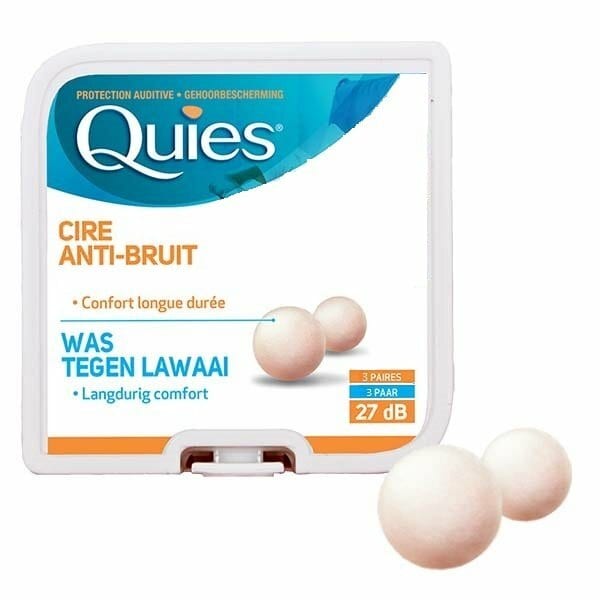 Quies Bouchons d’oreilles en cire Boite de 6