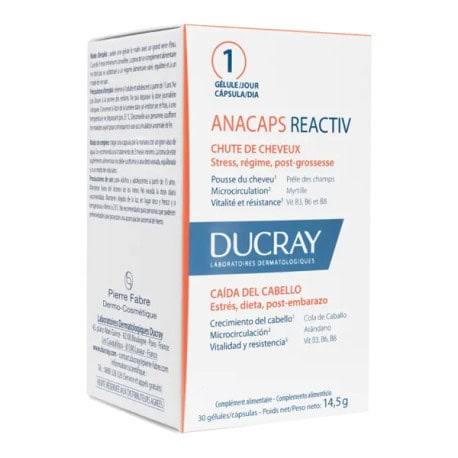 Ducray pack anacaps reactiv chute de cheveux 30*2  gelules – Image 2