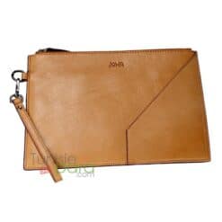 JOWA Pochette Tefza 100% cuir Couleur: jaune motarde