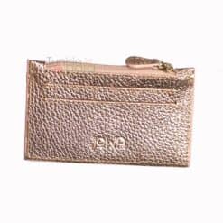 JOWA Porte carte zip Couleur bronze
