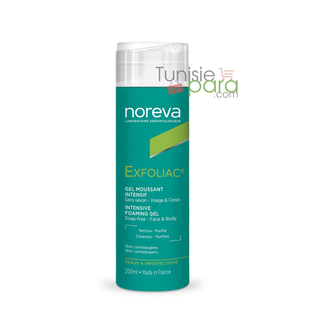 NOREVA EXFOLIAC gel moussant intensif 200ml
