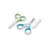 NUK Ciseau avec etui protecteur bleu / vert