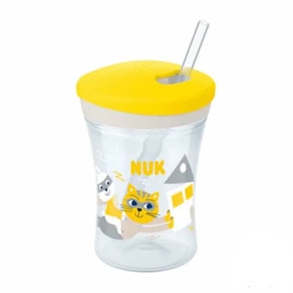 nuk action cup avec paille 230ml 12m+
