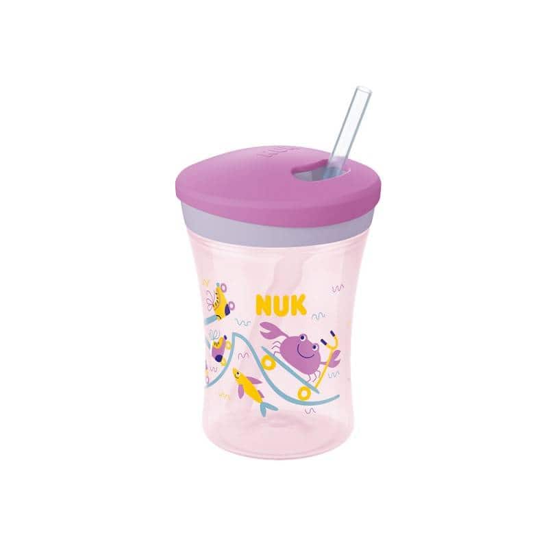 nuk action cup avec paille 230ml 12m+ – Image 2