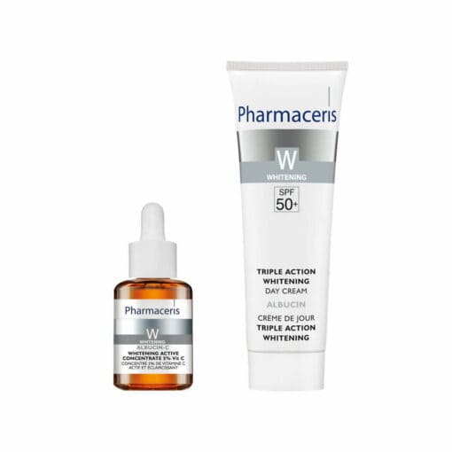 pharmaceris coffret albucin-c  + creme de jour gratuit