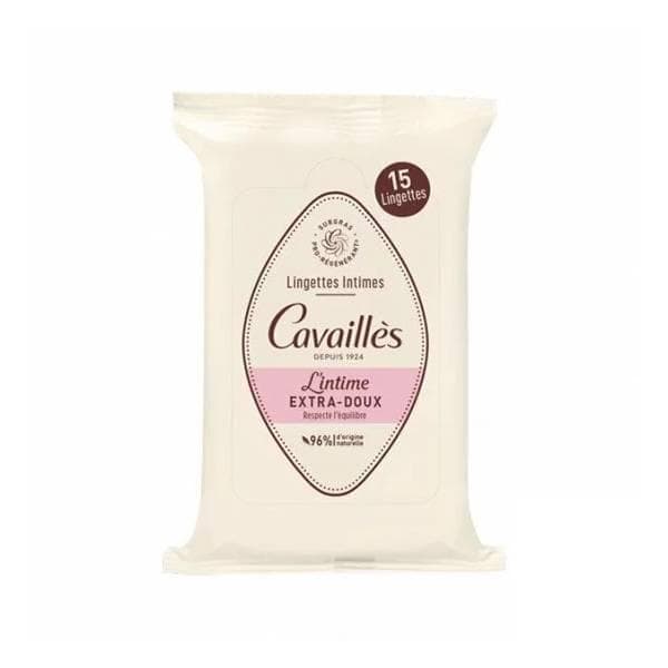 ROGE CAVAILLES Hygiène intime extra doux lingette 15 pièces