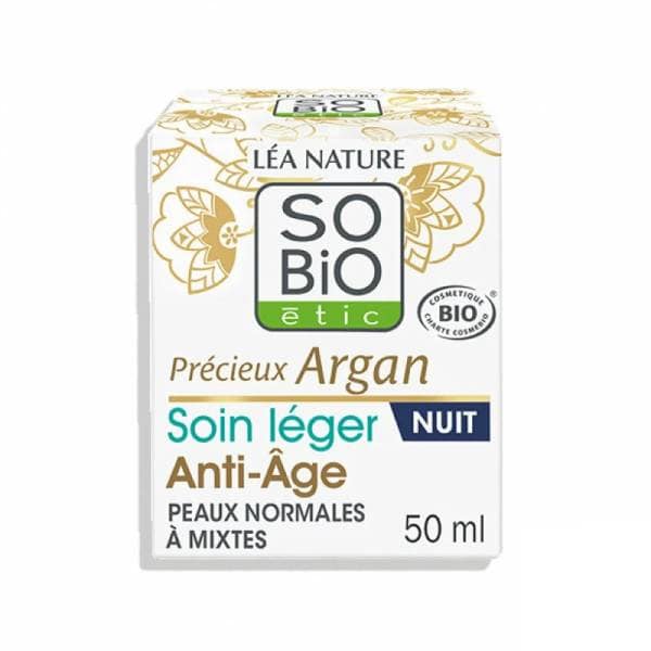 SO BIO Argan soin léger anti age nuit 50ml
