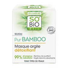 SO BIO Pur BAMBOO masque argile detoxifiant 50ml