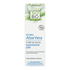 SO'BIO hydra aloe vera creme riche hydratante 24H 50 ml