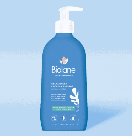 BIOLANE Gel corps et cheveux surgras 350ml