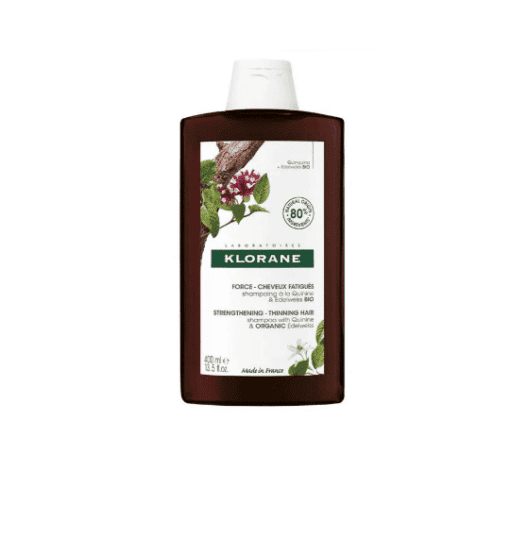 KLORANE Shampooing Traitant Fortifiant à la Quinine et edelweiss bio 400 ml