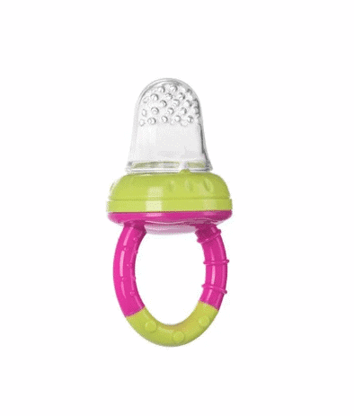 canpol sucette a fruit filet d'alimentation silicone rose/vert