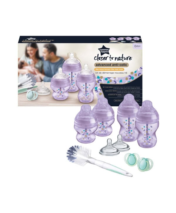 TOMMEE TIPPEE advanced anti-colic kit de naissance nouveau né violet – Image 2