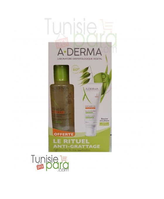 Aderma Coffret Exomega Control Baume Emolient + Exomega Huile 200 Ml Offerte