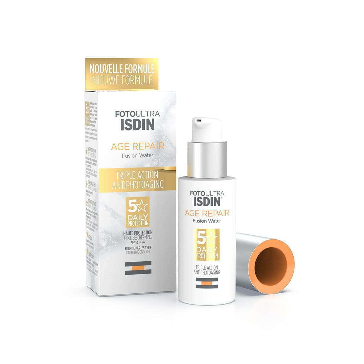 ISDIN FOTOPROTECTOR FUSION WATER MAGIC REPAIR TRIPLE ACTION SPF50+ 50ML – Image 2