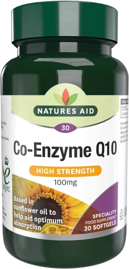 NATURES AID CO ENZYME Q10, 100mg, 30 GELULES – Image 3