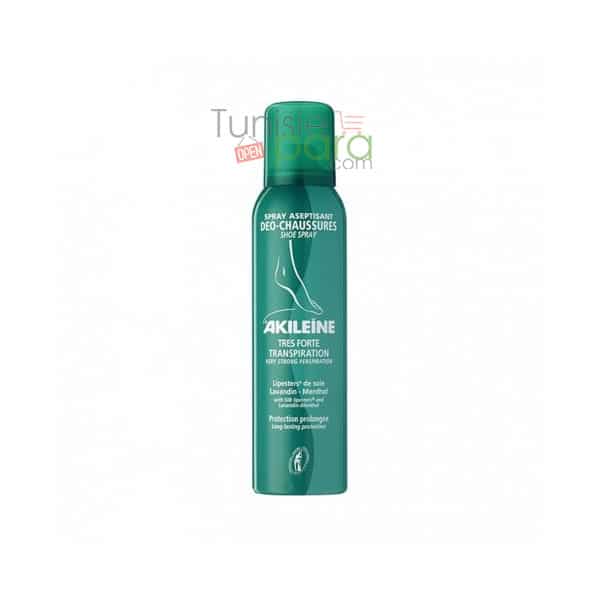AKILEINE SPRAY ASEPTISANT DEO CHAUSSURES TRES FORTE TRANSPIRATION 150ML