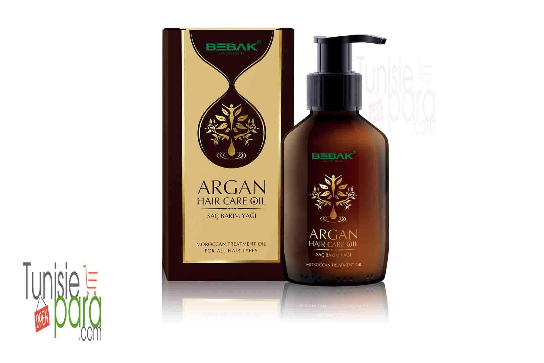 Bebak Argan  Huile de soin capillaire 100 ml