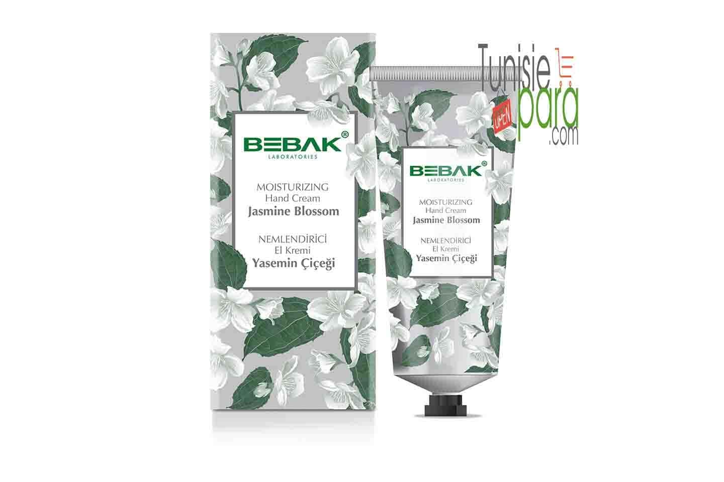 Bebak Crème pour les mains  à l'extrait de fleur jasmine blossom  60 ml