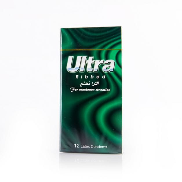 Ultra Condom Ribbed 3 pièces – Image 2