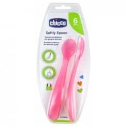 CHICCO CUILLERE SILICONE, 8m+ GIRL – Image 2