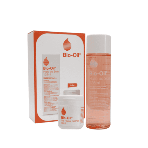 Bio oil Coffret Huile Soin de la peau spécialisés 125 ml + Gel peaux sèches gratuit