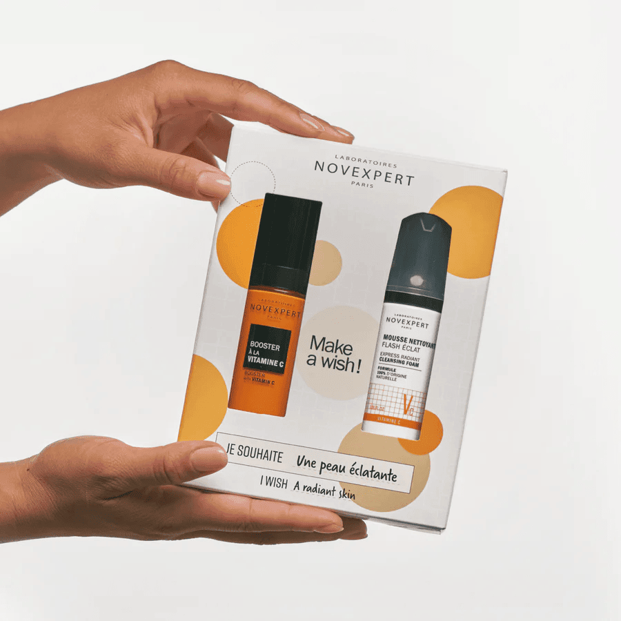 NOVEXPERT COFFRET SERUM BOOSTER A LA VITAMINE C+MOUSSE FLASH ECLAT 40ML – Image 2