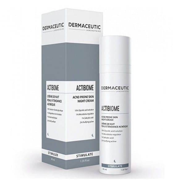 DERMACEUTIC ACTIBIOME Creme de Nuit Peau a Tendance Acneique 40ML