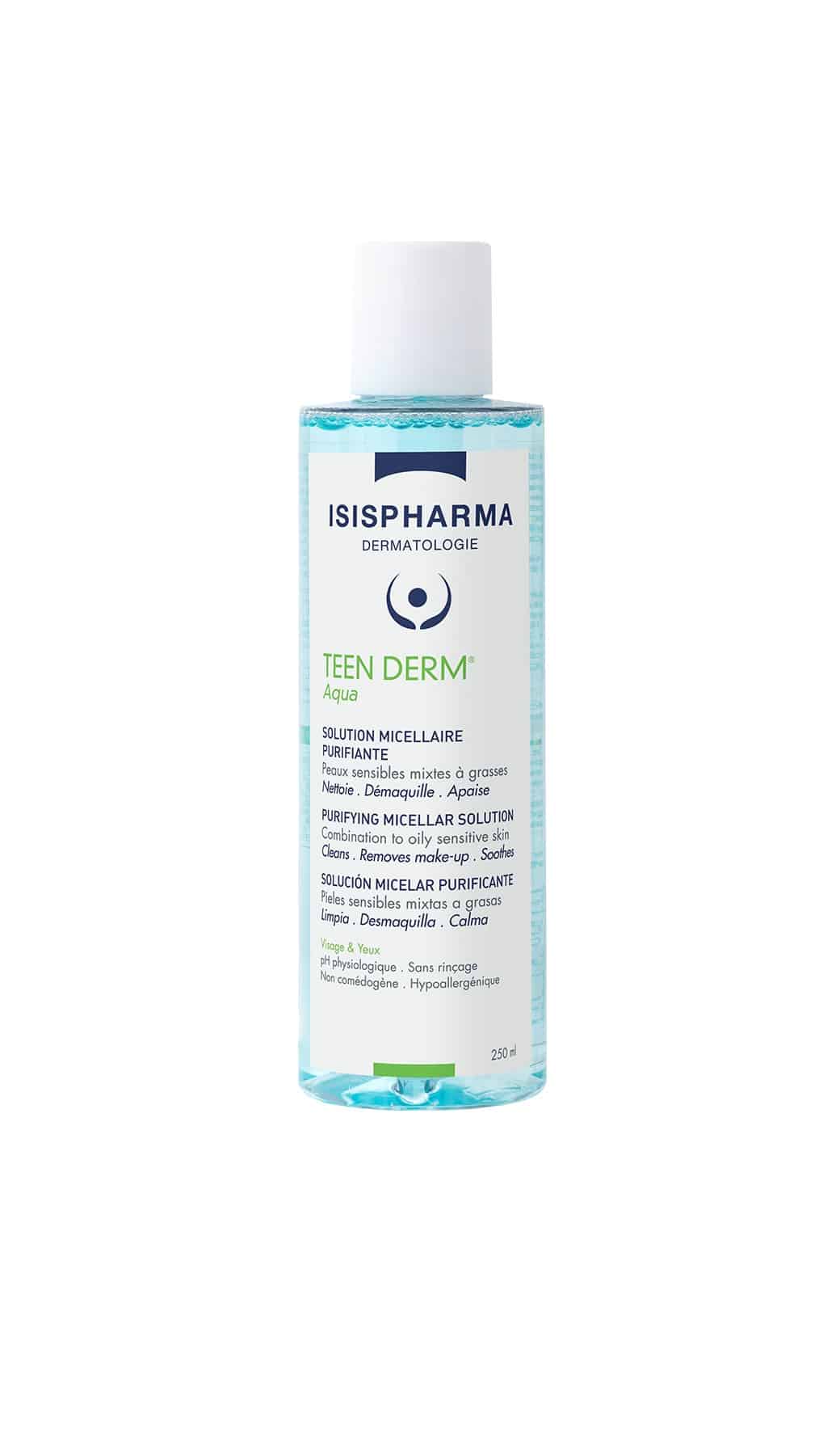 isispharma teen derm aqua solution micellaire 250ml