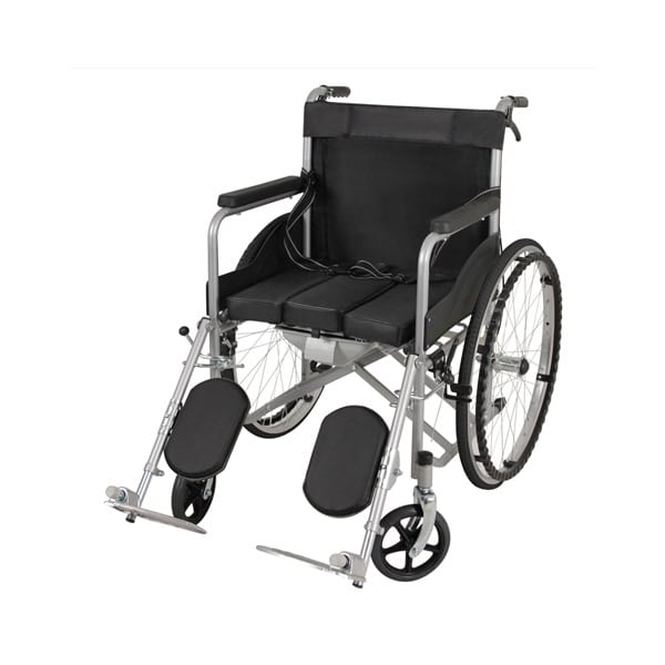 Fauteuil roulant manuel avec toilettes Et repose mollet 45 cm
