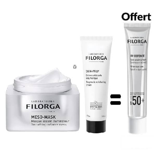 FILORGA PACK meso masque + SKIN PREP Creme Exfoliante Enzymatique + uv defence SPF50+ (OFFERT) – Image 2