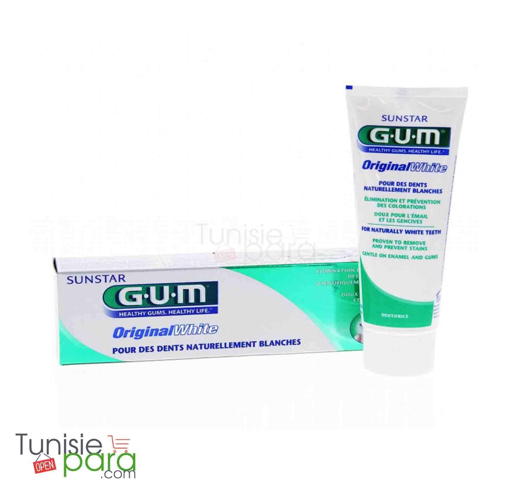 Gum original White dentifrice 75ml