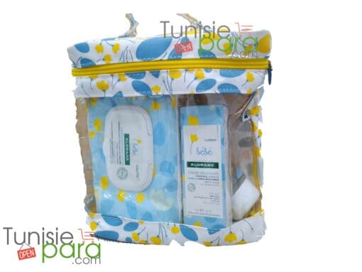 KLORANE BEBE pack shampoing + lingette + creme hydratante + trousse gratuit 