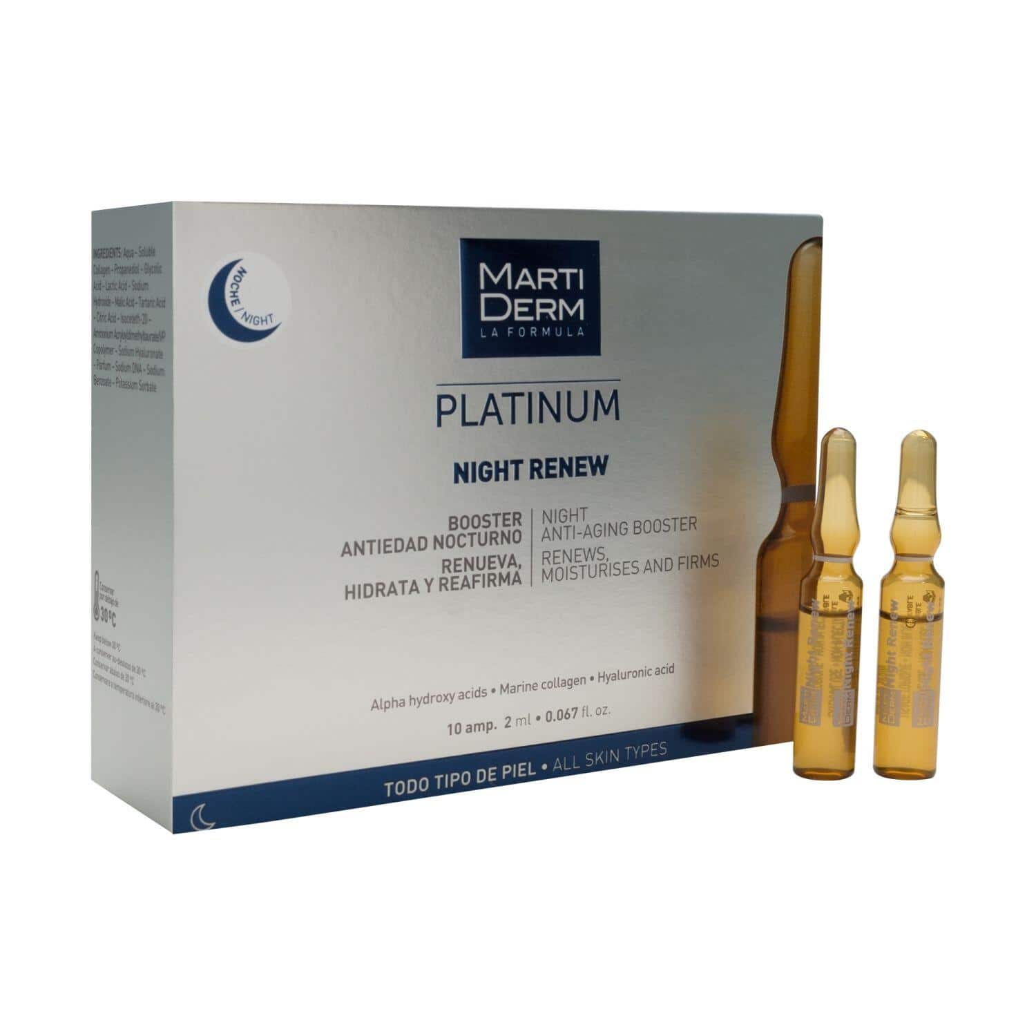 Martiderm® Platinum Night Renew 10 ampoules – Image 2