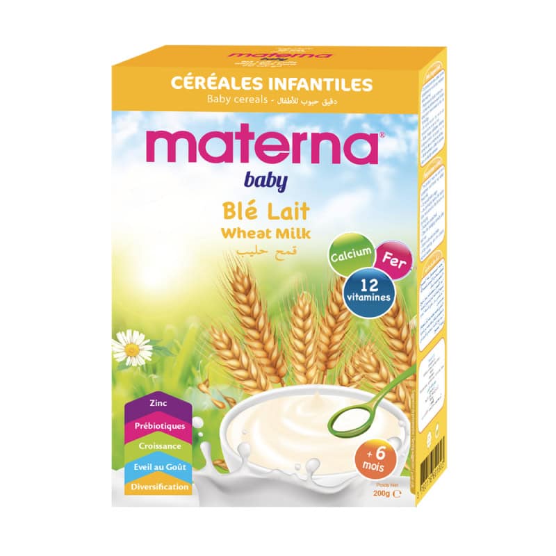 MATERNA farine blé , lait 200 g
