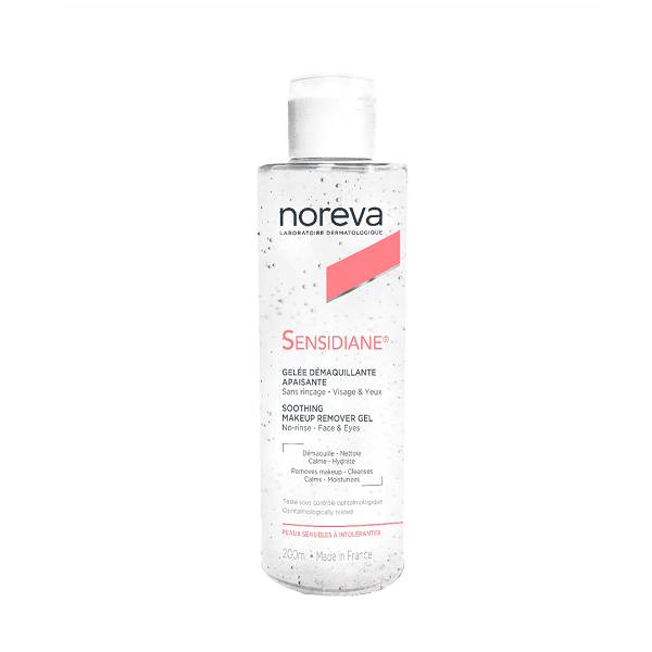 noreva sensidiane gelee demaquillante apaisante 200ml